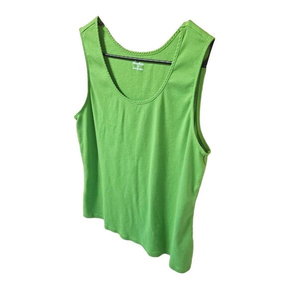 NWOT STUDIO WORKS Green Apple Sleeveless Scoop Neck Tank XL - Picture 7 of 10